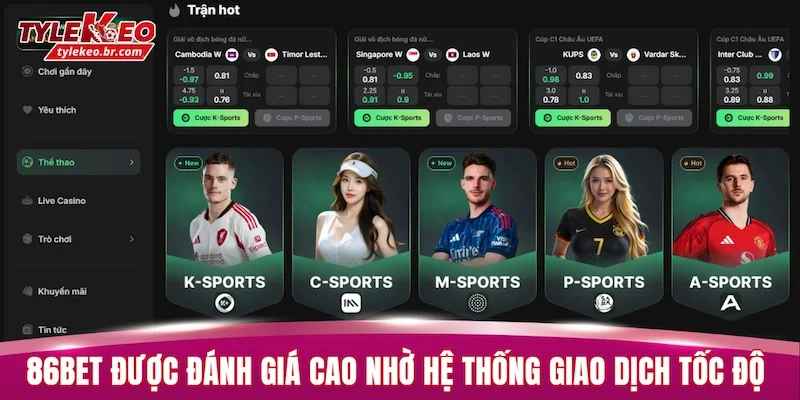 86BET - Sân Chơi Cá Cược Xanh Chín, Khuyến Mãi Khủng 2026 2 86BET được đánh giá cao nhờ hệ thống giao dịch tốc độ