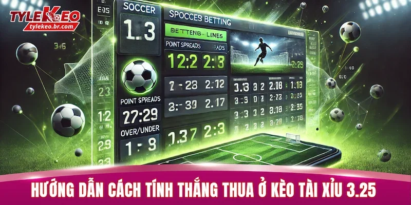 Hướng dẫn cách tính thắng thua ở kèo tài xỉu 3.25