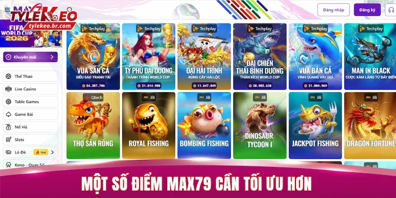 Một số điểm MAX79 cần tối ưu hơn