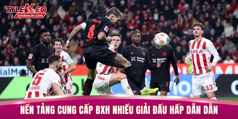 Bảng Xếp Hạng 4 Nền tảng cung cấp bảng xếp hạng của nhiều giải đấu hấp dẫn
